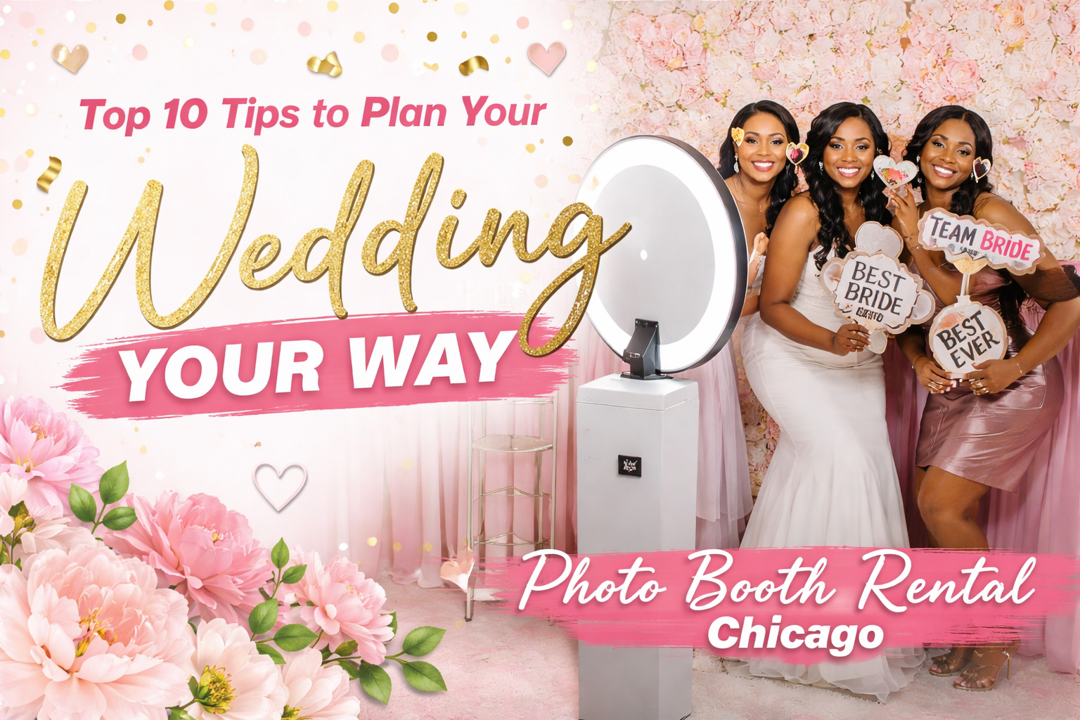 top 10 tips plan your wedding photo booth rental chicago
