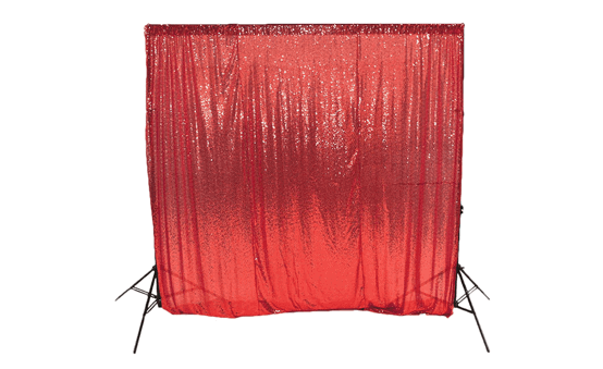 red sequin backdrop