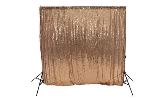 rose gold sequin backdrop