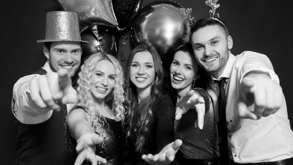 Black & White Photo Booth Rental - Magic Moment Photo Booth