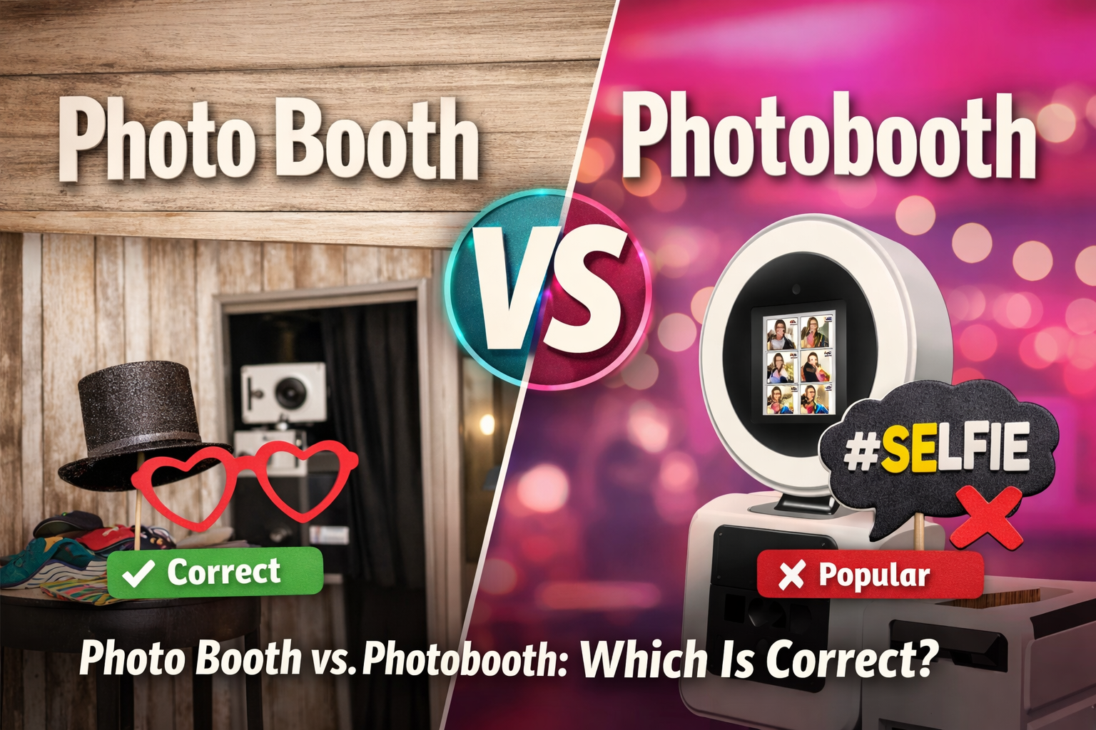 photo booth vs photobooth