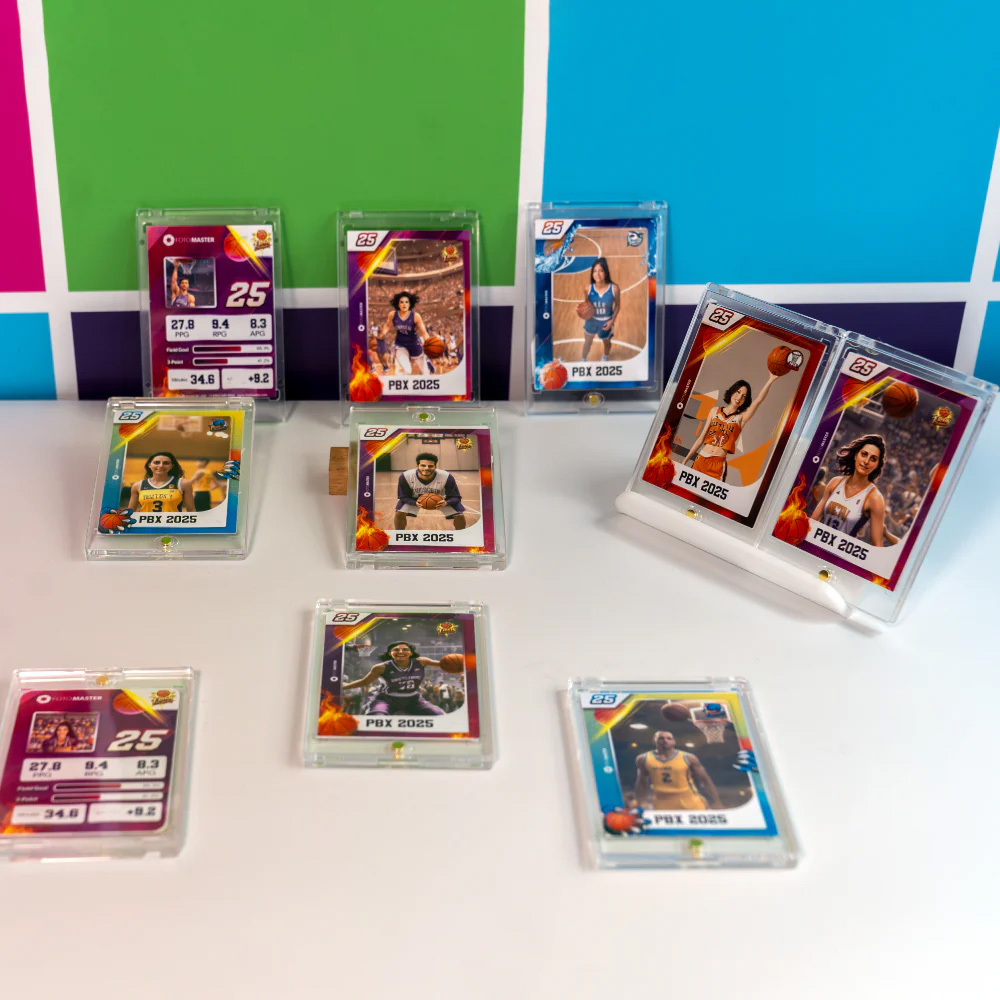 trading card photo booth