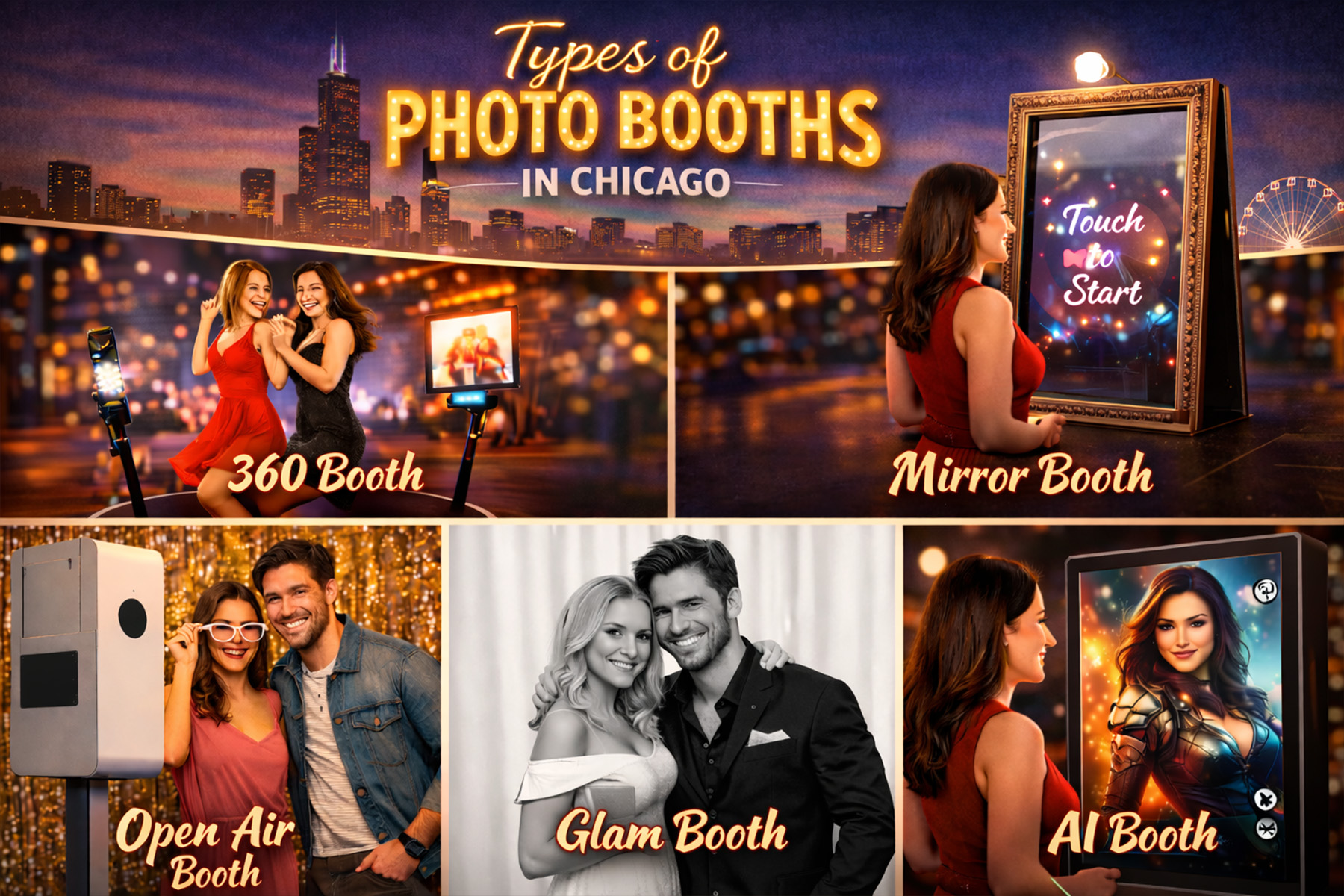 types photo booths chicago
